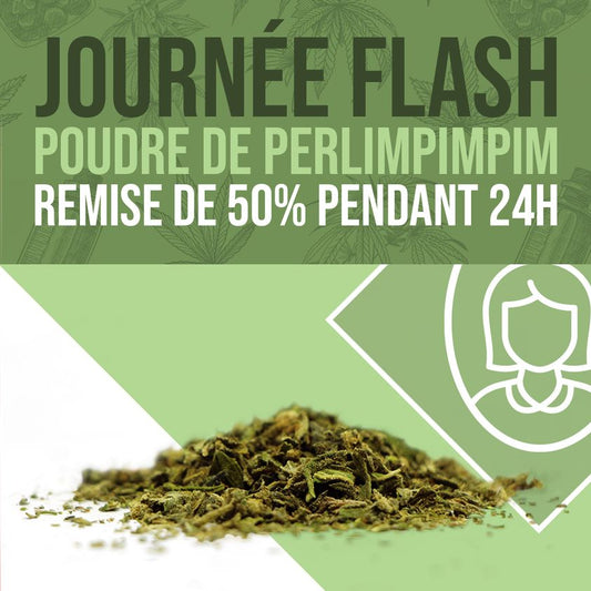 Flash Day - 50% έκπτωση στις σκόνες μας Perlimpimpim CBD! 🧙