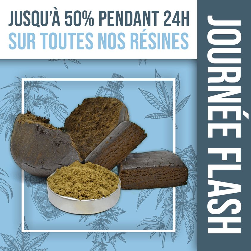 Flash Day - Fino al 50% di sconto sulle nostre resine CBD ! 🍫