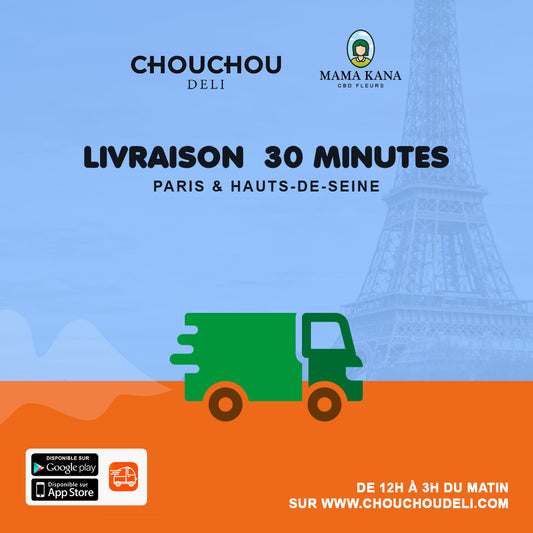CBD-hjemmelevering på mindre end 30 minutter i Paris