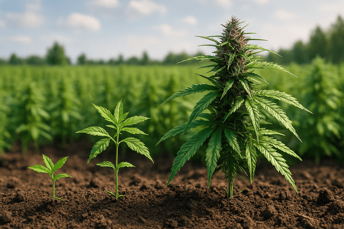 Cultivo e floração da planta CBD