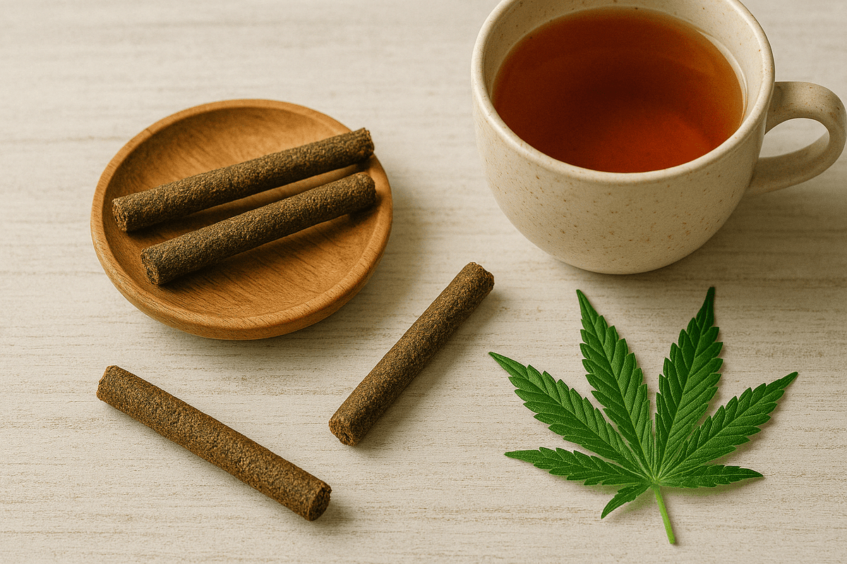 Stick und Infusion mit CBD
