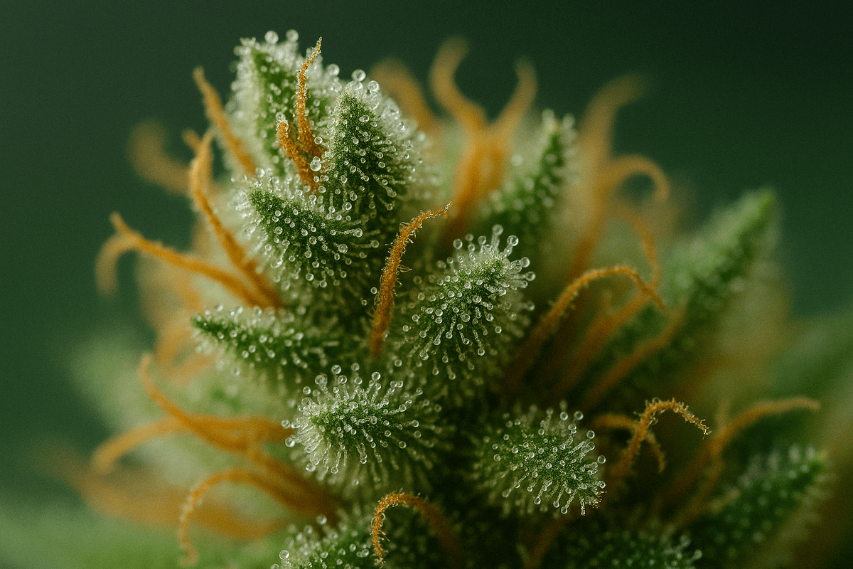 Trichomes d'un plant de Cannabis