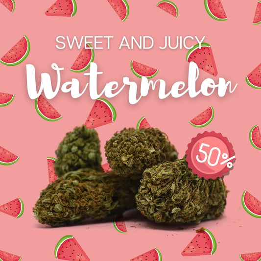 🍉 CBD FLOWER PROMOS - GET 50% OFF AT WATERMELON 🍉