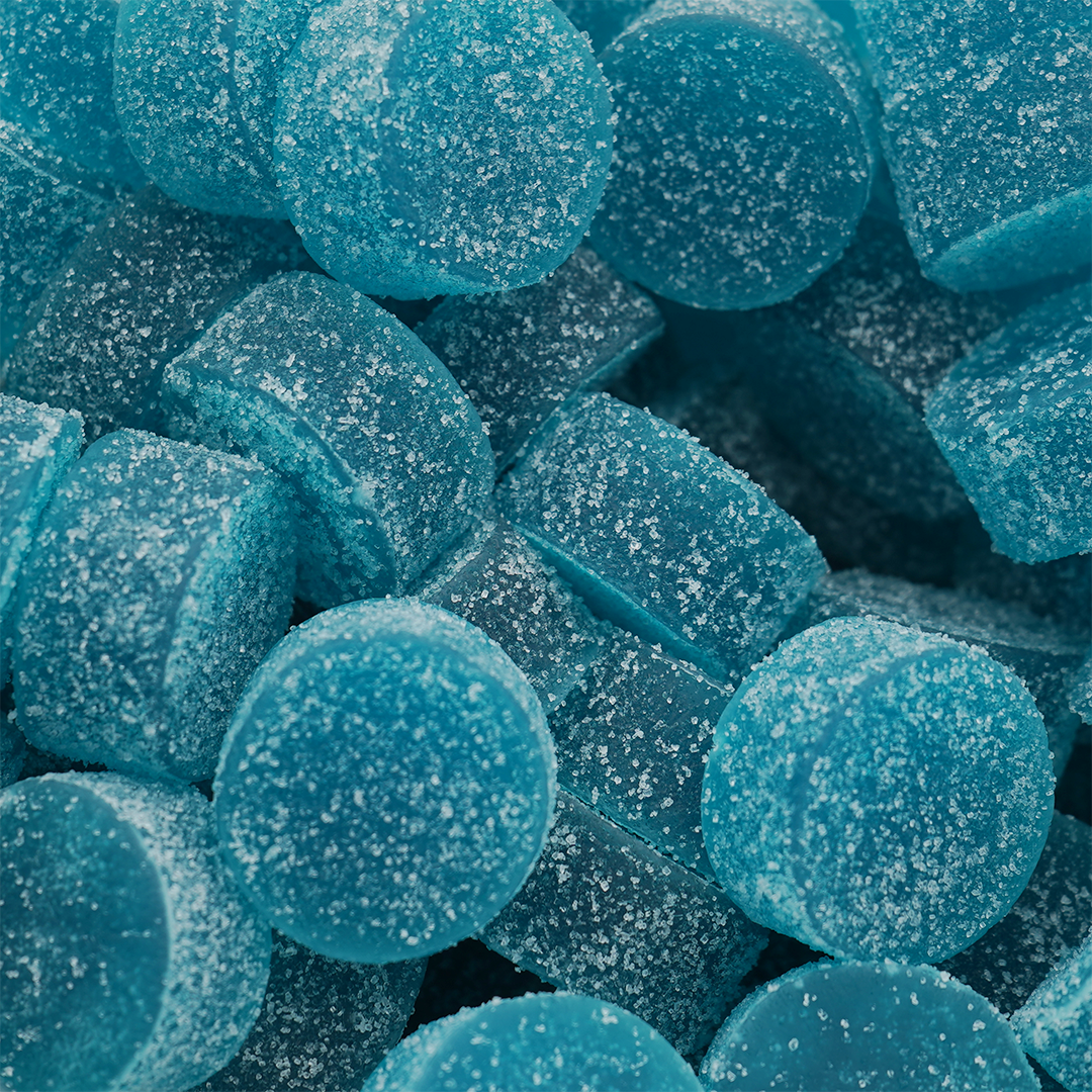 Caramelos THC 25 mg & CBD 25 mg - Blue razz 🫐