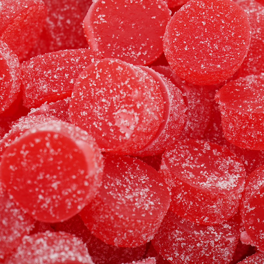 CBD Rebuçados THC 25 mg e 25 mg - Cereja 🍒