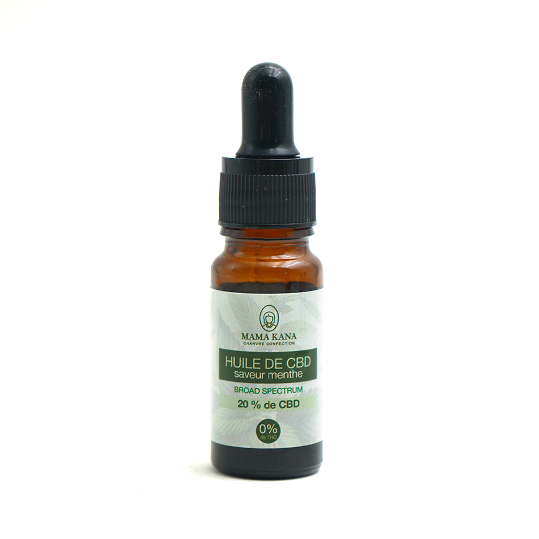 Huile 20% de CBD Broad Spectrum - Menthe đ±