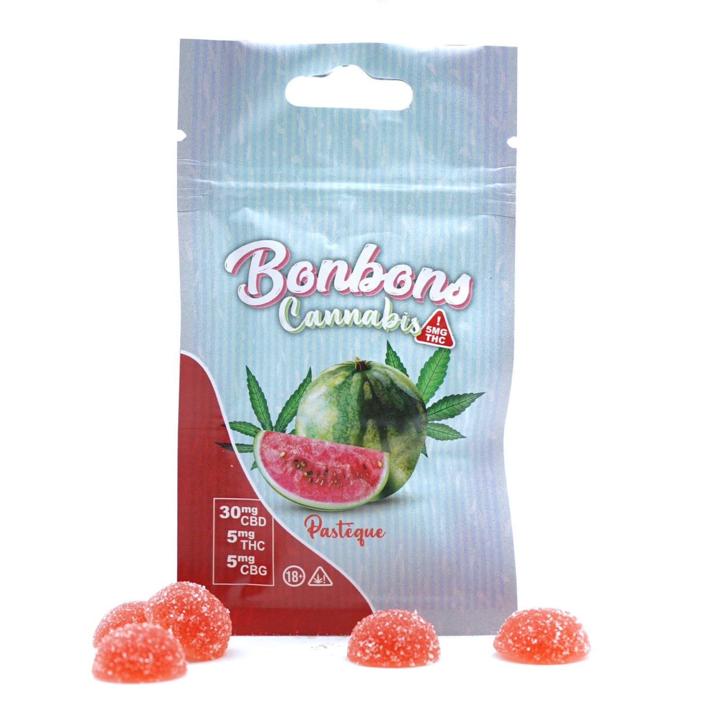 CBD & THC Bonbons - Wassermelonengeschmack