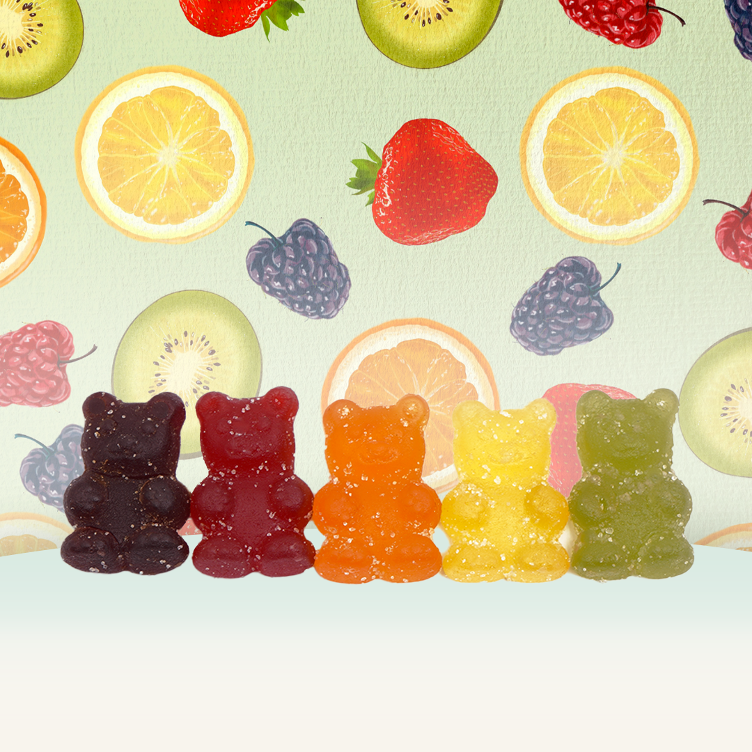 Gummy Bears 20 mg THC - Fruity Assortment 🧸