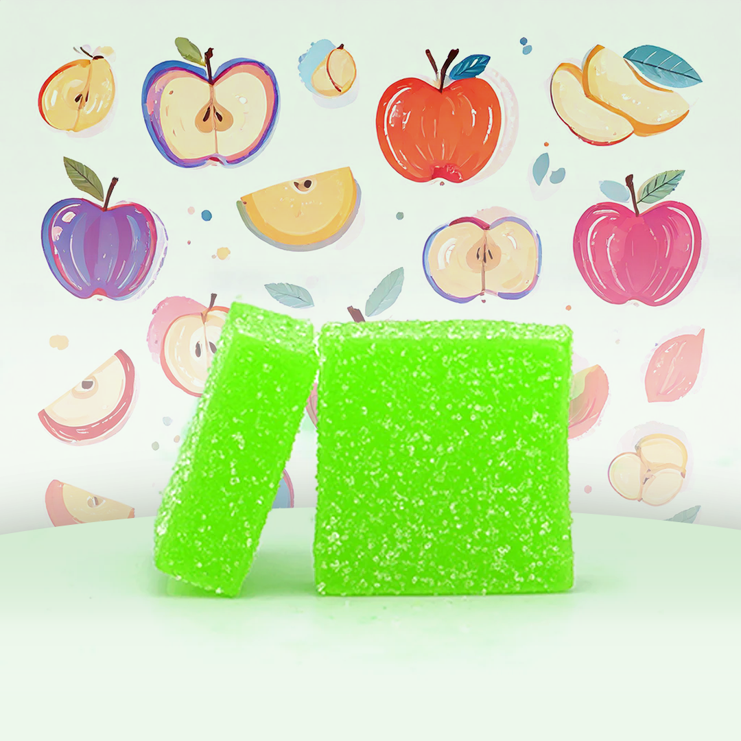 🎁 THC 5 mg & CBD 5 mg Bonbons - Sour Diesel Apple 🍏 (100% off)