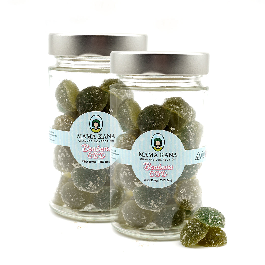 CBD & THC Bonbons - Himbeergeschmack