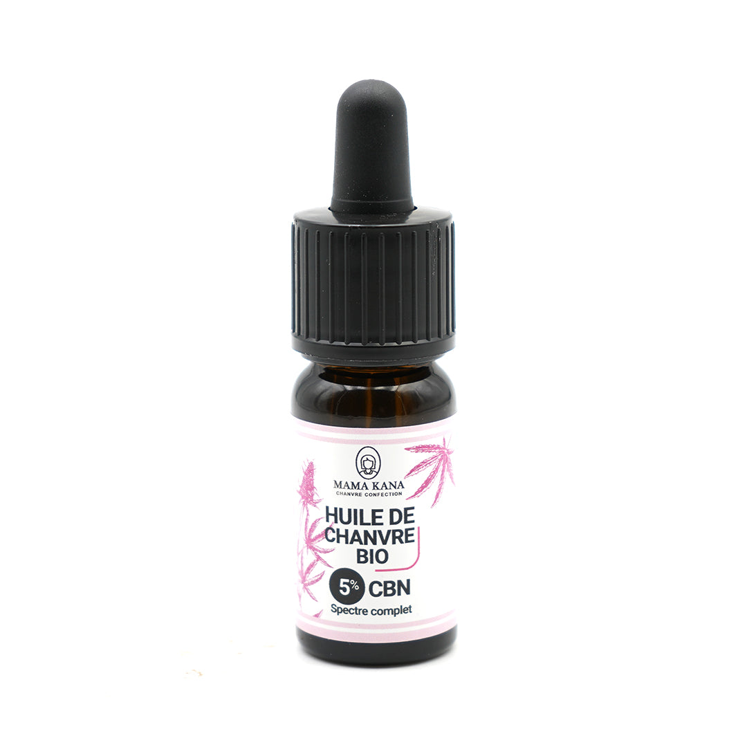 Huile de Chanvre BIO CBN 5% + CBD 5% 🇫🇷