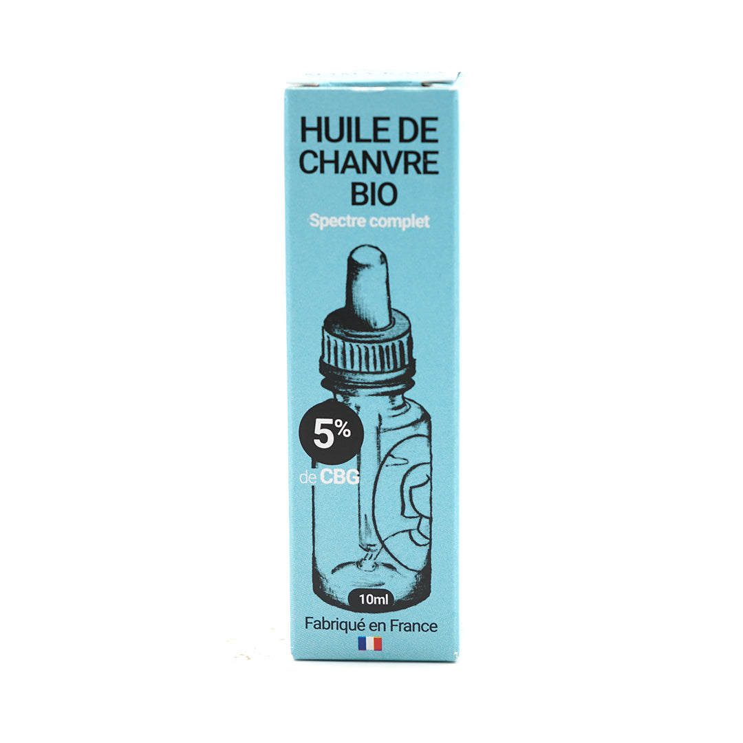 Huile de Chanvre BIO CBG 5% + CBD 5% 🇫🇷