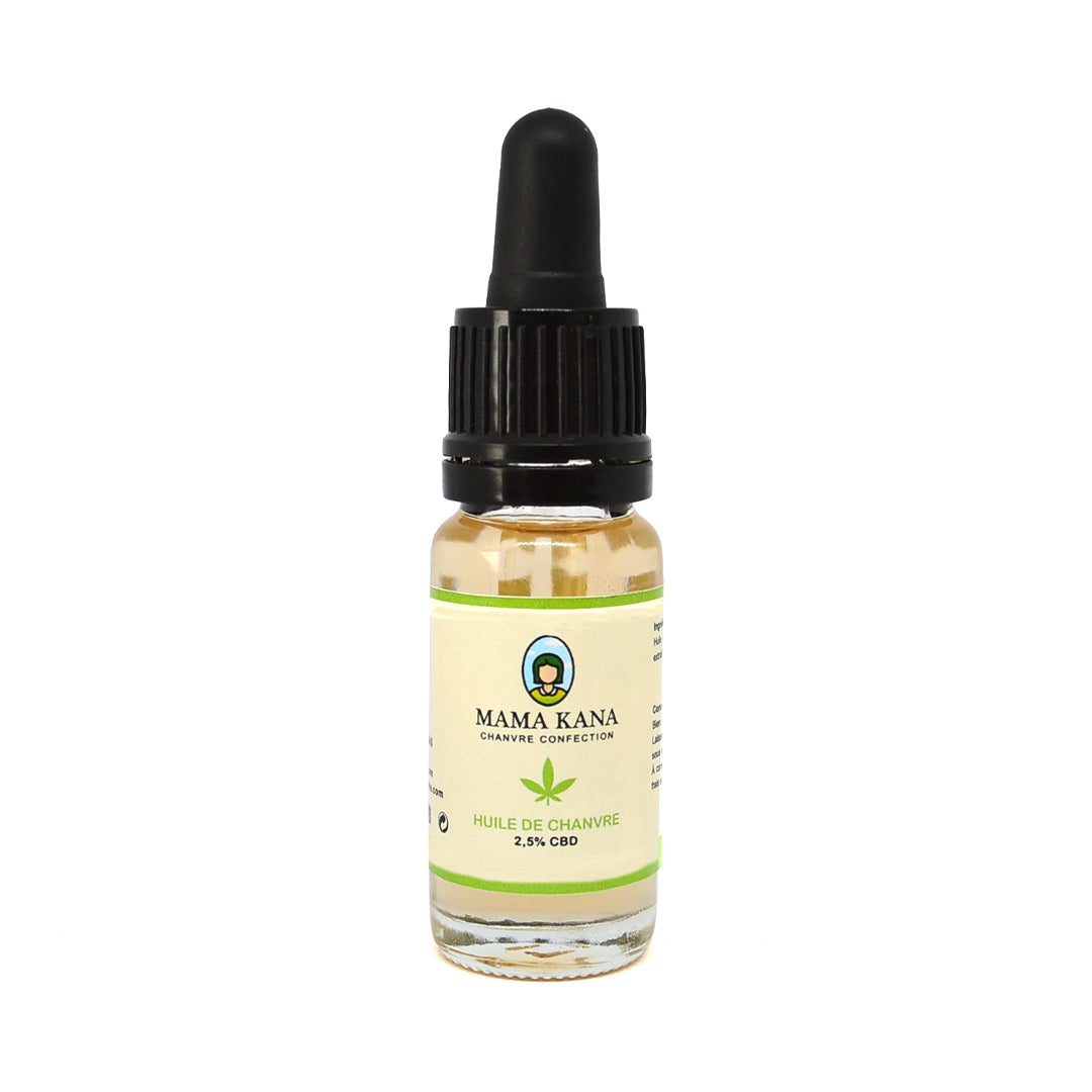 Aceite de cáñamo CBD 2,5%.