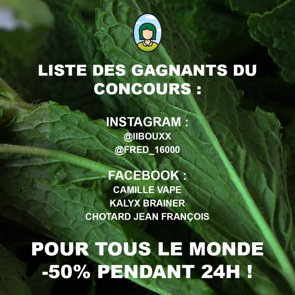 Résultats du Concours Instagram/Facebook 💚
