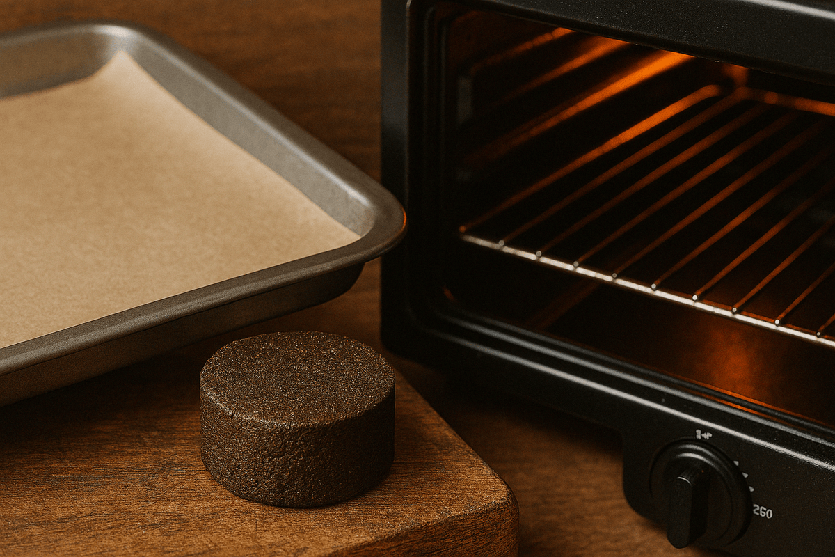 CBD-harpiks i en ovn