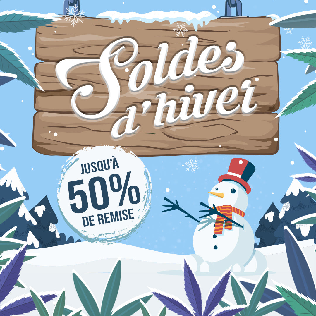 WINTER-SALE - Bis zu 50% Rabatt auf unsere CBD-Blüten, -Harze und -Öle! ❄️