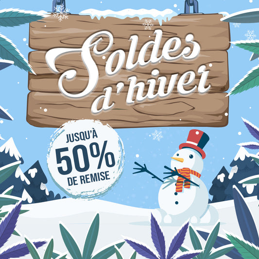 WINTER-SALE - Bis zu 50% Rabatt auf unsere Blumen, Harze und Öle CBD ! ❄️