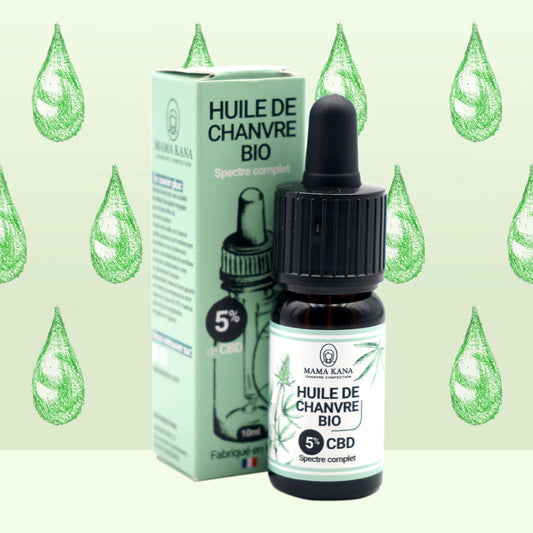 🎁 Orgaaninen Hamppu CBD öljy 5% 🇫🇷 (100% pois)