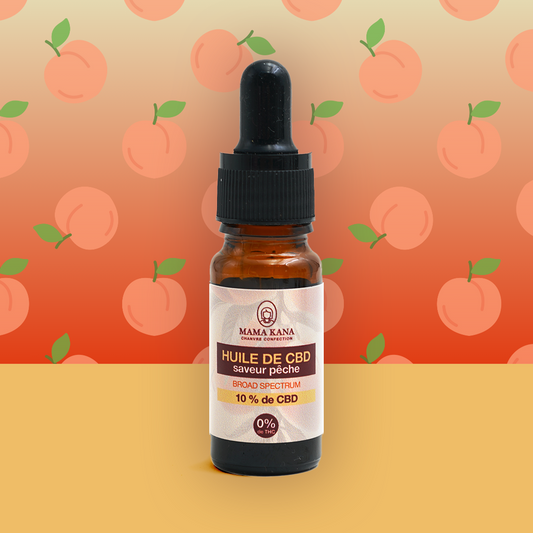 Óleo de CBD de largo espetro a 10% - Pêssego 🍑 (100% de desconto)