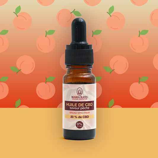 Broad Spectrum 20% CBD Oil - Piersică 🍑