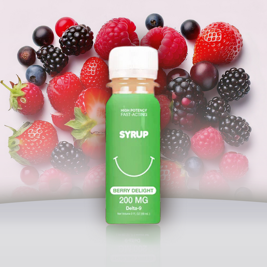 🎁 Siirappi THC 200mg - Berry Delight 🍇 (100% alennus)