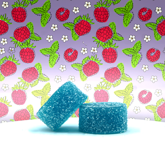 🎁 THC 25 mg & CBD 25 mg Bonbons - Blue razz 🫐 (100% off)
