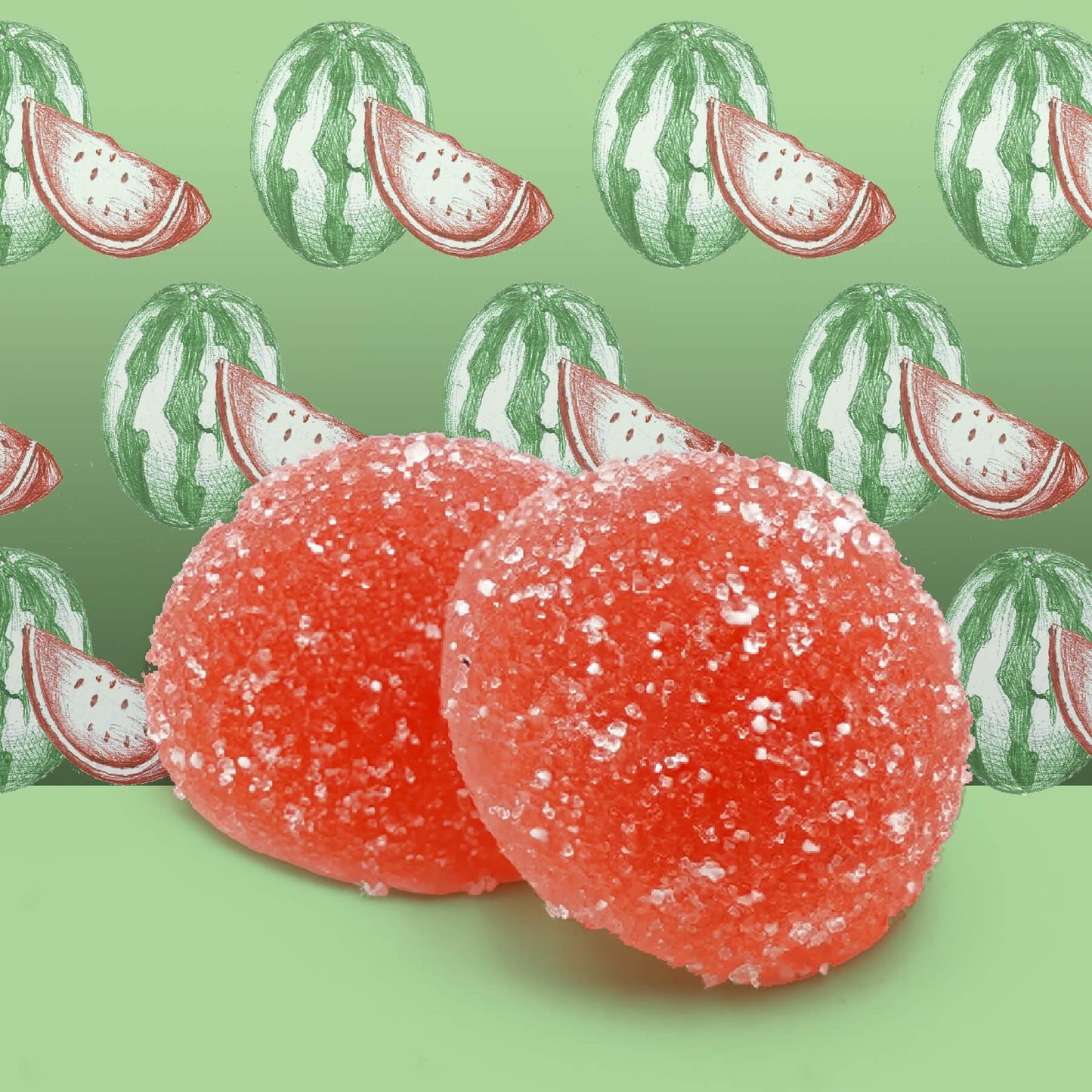 CBD & THC Bonbons - Wassermelonengeschmack