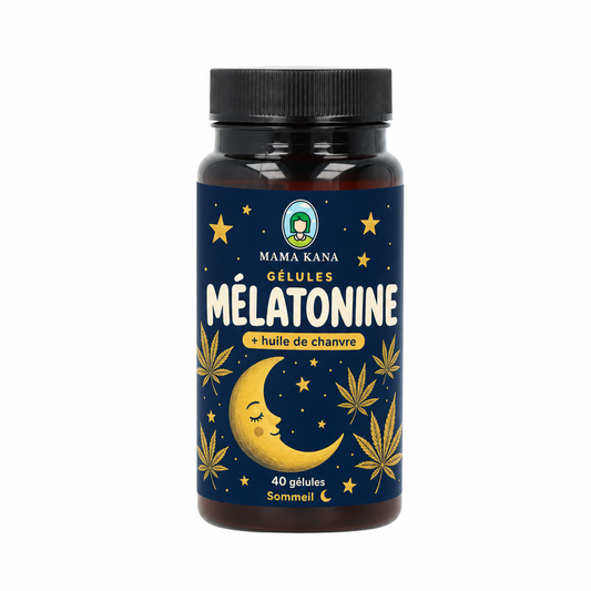 Cápsulas de cáñamo y melatonina 🌙