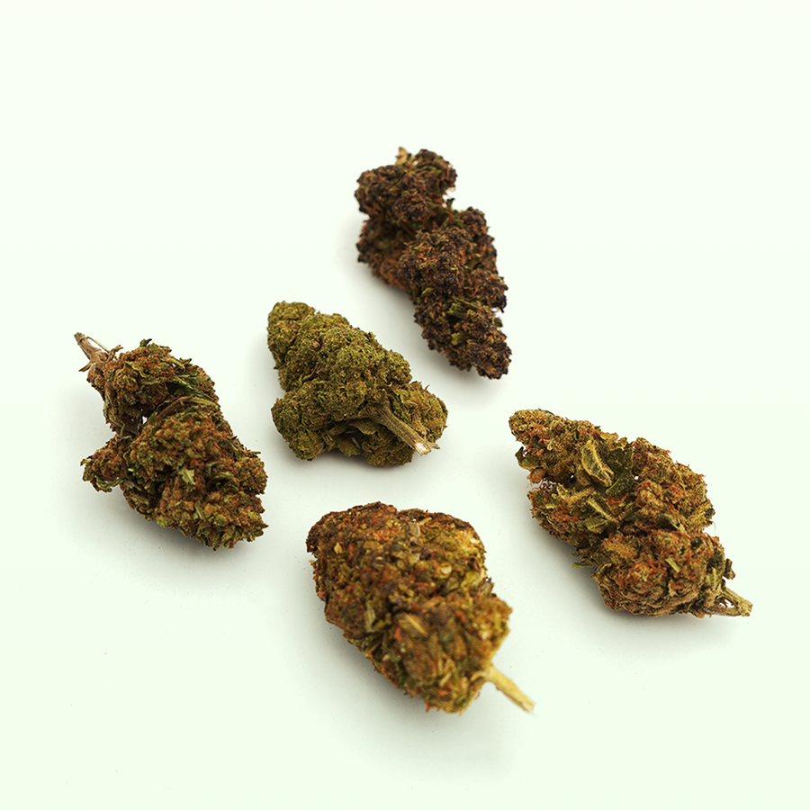 Mama Kana CBD flower selection