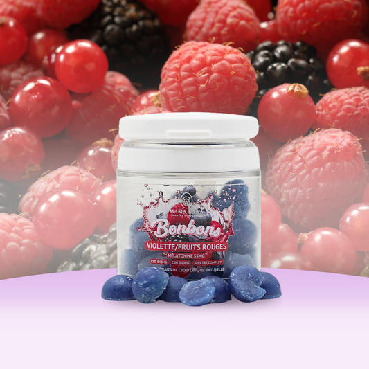 CBD Bombons 1400mg + Melatonina - Bagas vermelhas 🫐 (100% de desconto)