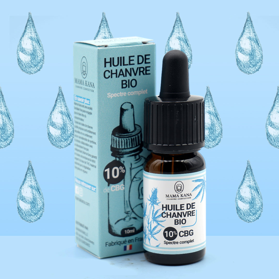 Óleo de cânhamo CBG 10% + CBD 5% 🇫🇷 (100% de desconto)