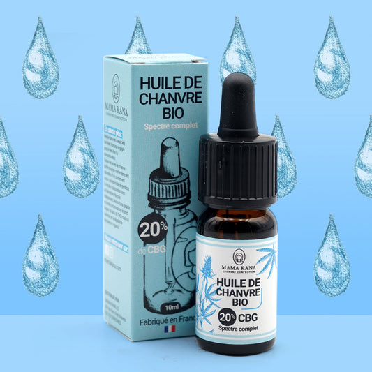 🎁 Orgaaninen Hamppuöljy CBG 20% + CBD 5% 🇫🇷 (100% pois)