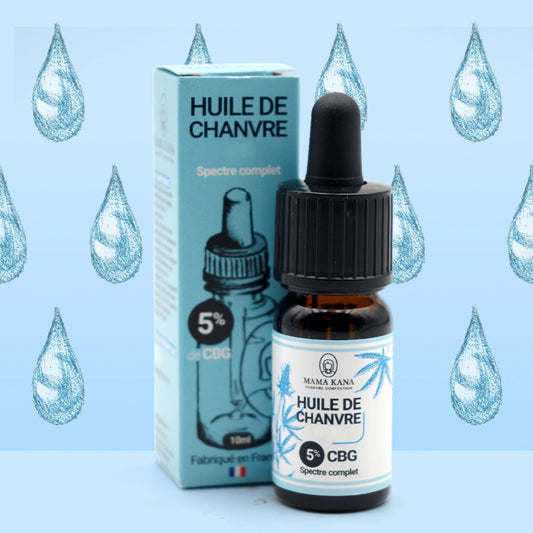 Olio di canapa CBG 5% + CBD 5% 🇫🇷