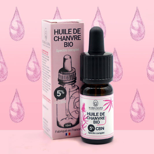 🎁 Óleo de cânhamo CBN 5% + CBD 5% 🇫🇷 (100% de desconto)
