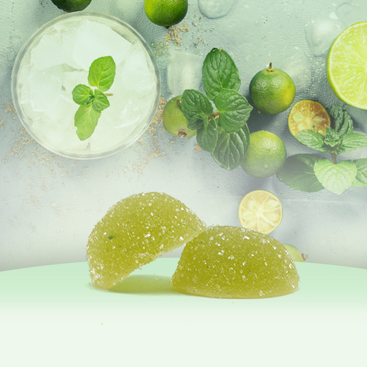 CBD Bombons THC 5mg e 30mg - Sabor a Mojito 🍹